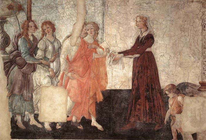 Venus and the Three Graces Presenting Gifts to a Young Woman